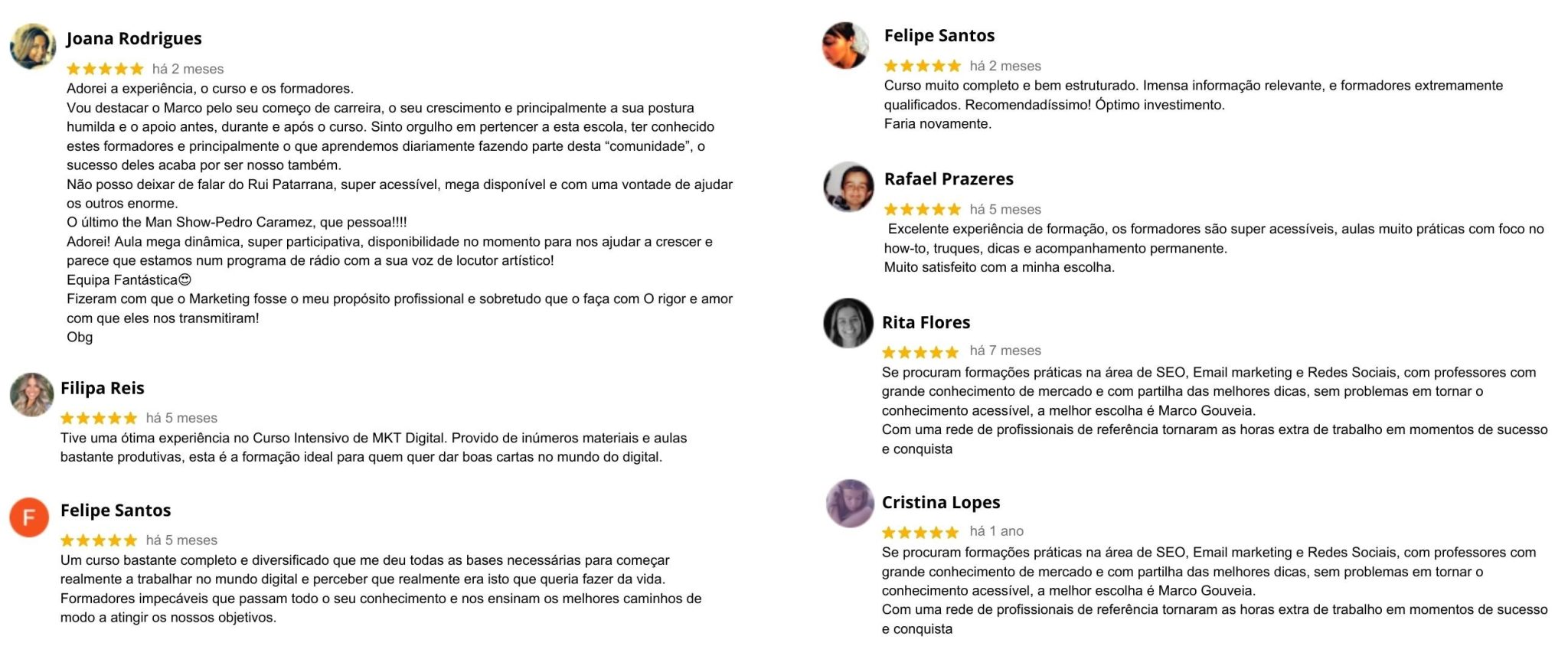 Curso Completo de Marketing Digital 1 testemunhos escola marketing digital