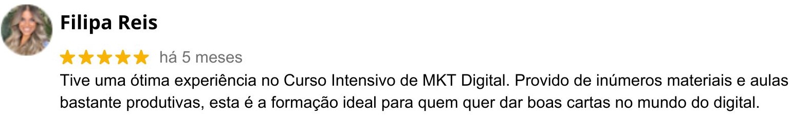 Curso Completo de Marketing Digital 7 testemunhos google cc